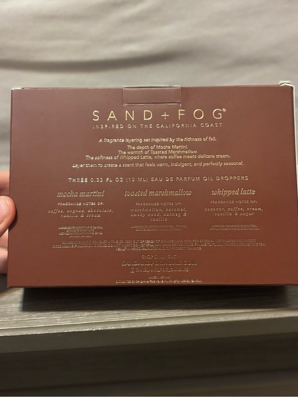 Sand + Fog Fall Is Brewing Perfume Oil Toasted marshmallow whipped latte - Picture 2 of 2